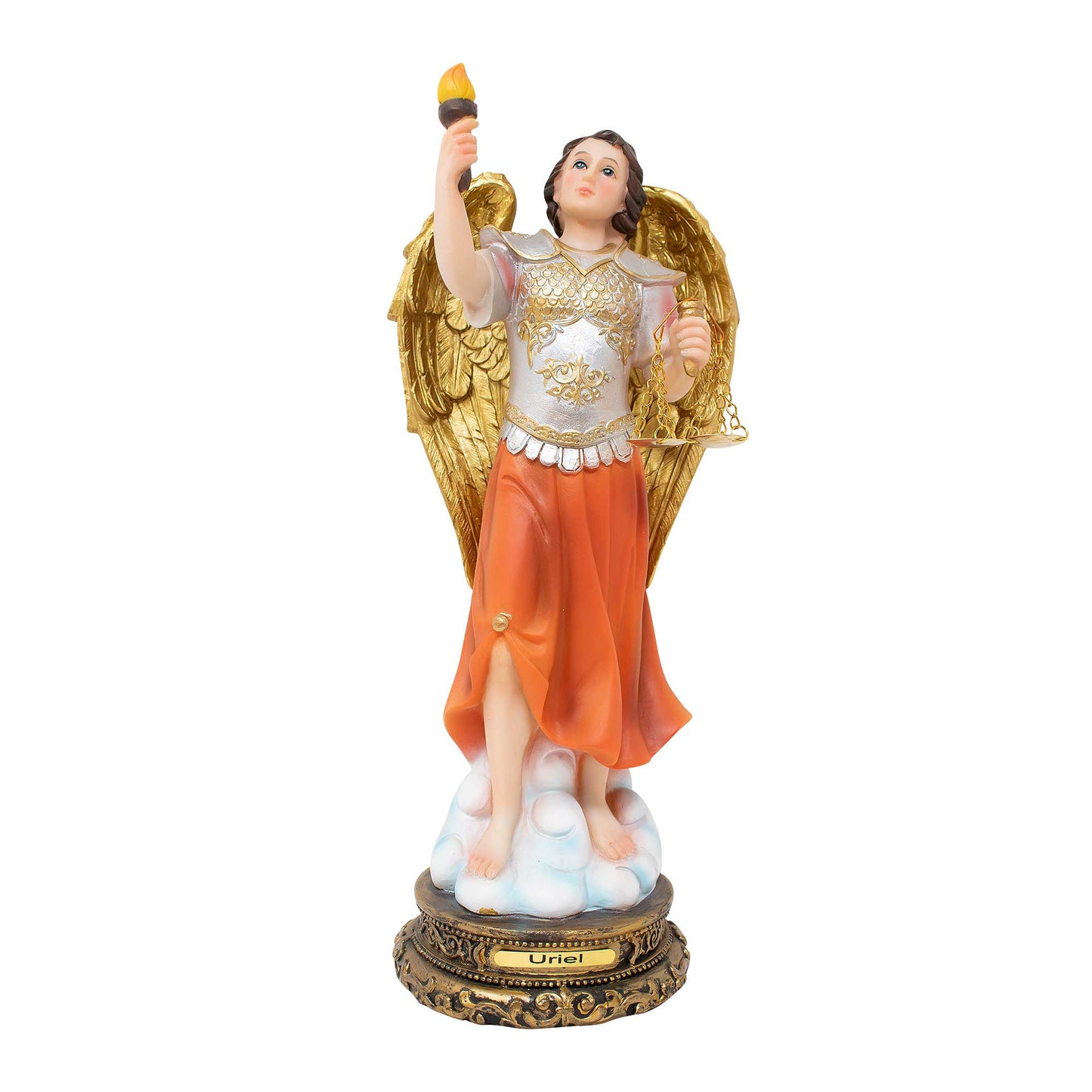 MrcjSales - Archangel Uriel Statues | Multiple Sizes | Resin Craftsmanship | Faithful Home Decor image 0