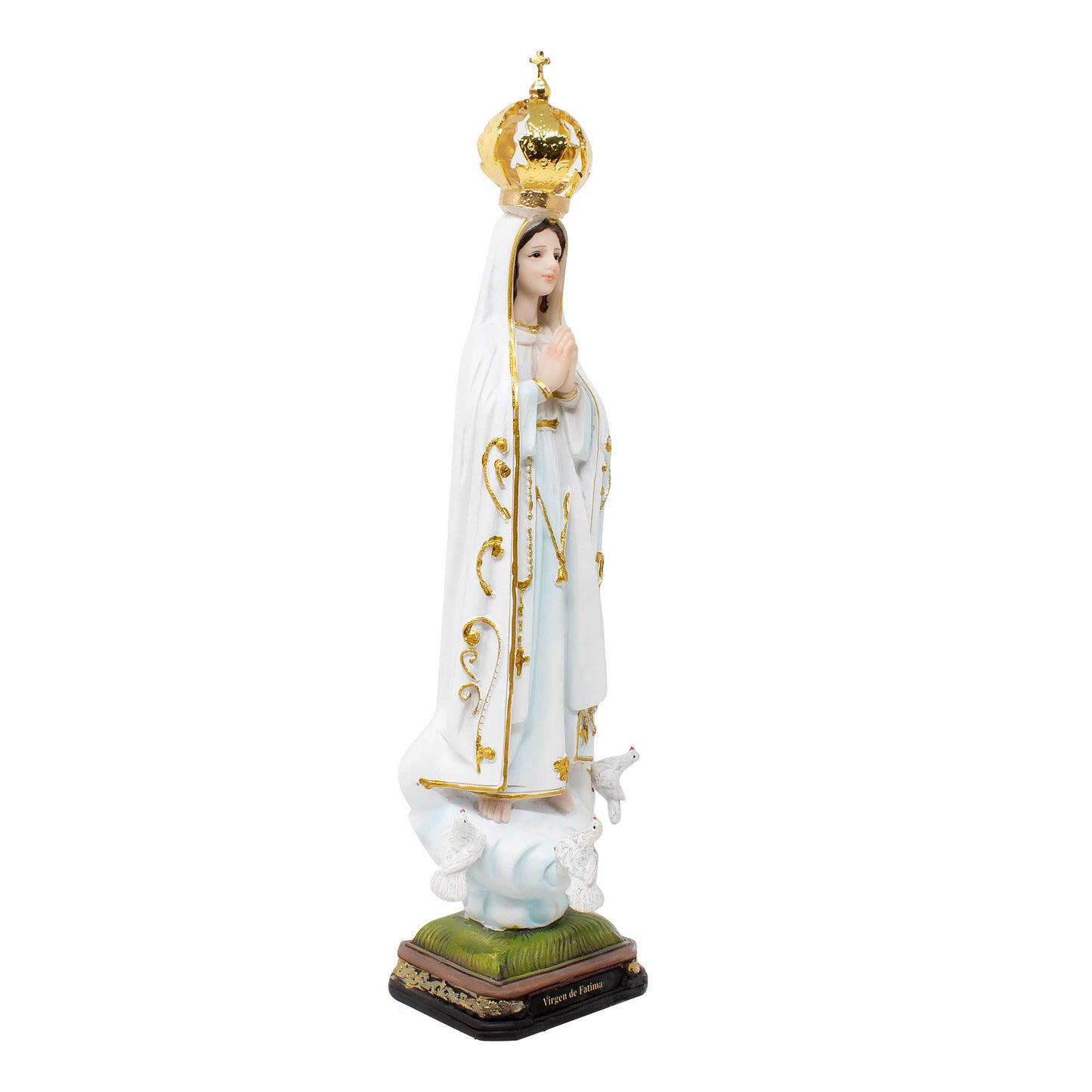 Virgin of Fatima Resin Statue Sculpture for Altars, Prayers, & Gifts Virgen de Fatima 12', 16', 24' inches image 1