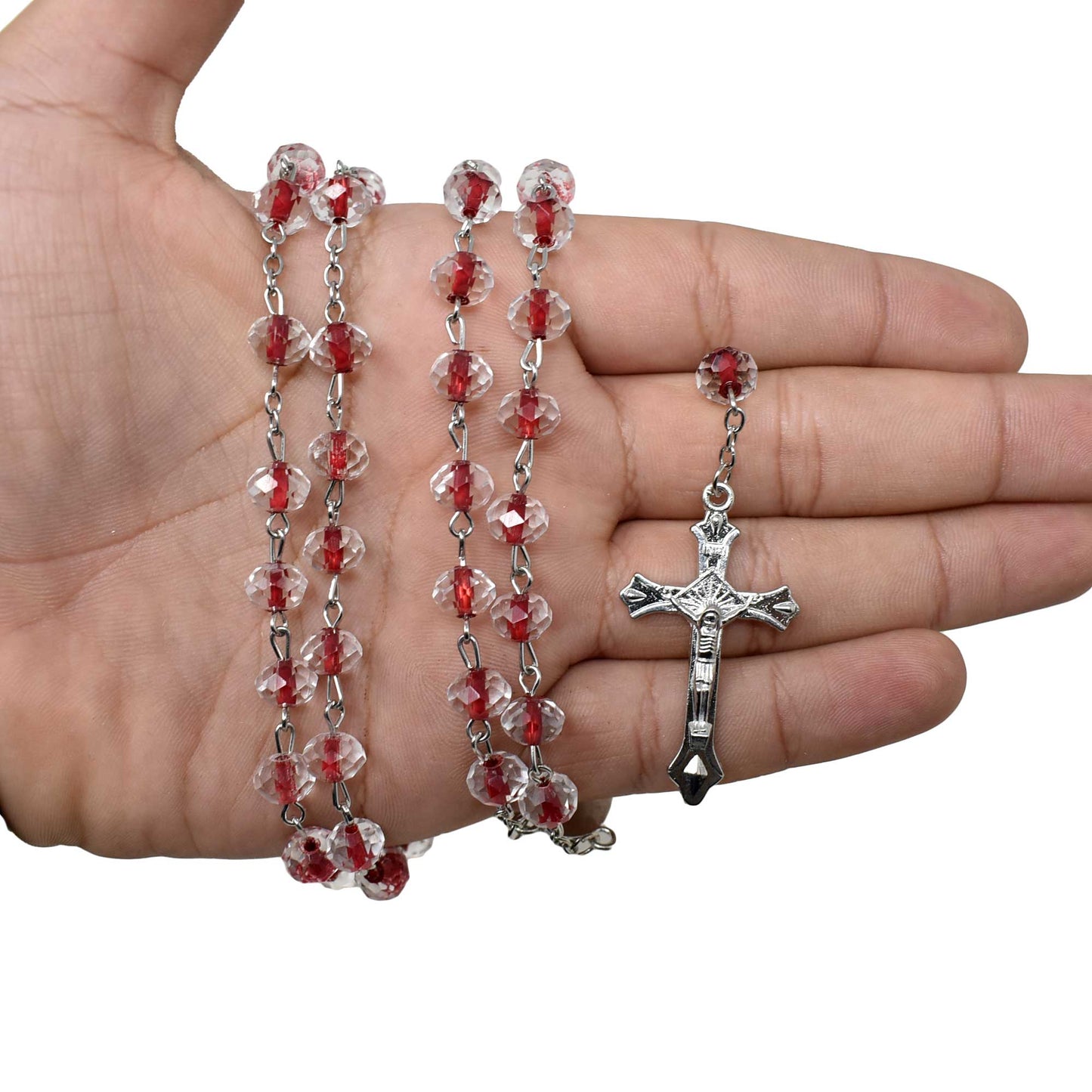 Jesus Christ Crystal Rosary image 3