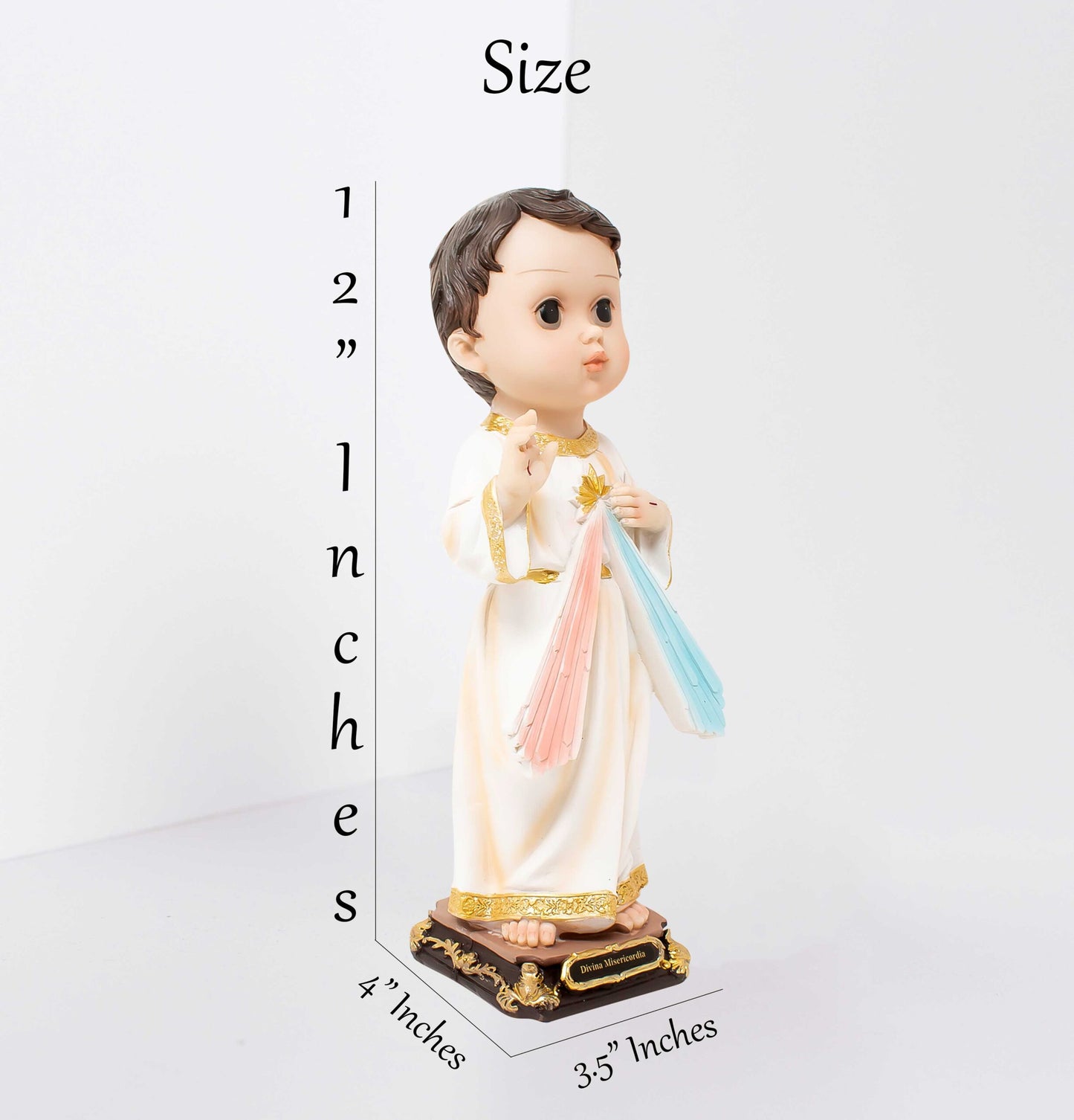 MrcjSales - Divine Mercy Infinite Resin Statue | Divina Misericordia | Multiple Sizes | Beautiful Catholic Home Decor image 2