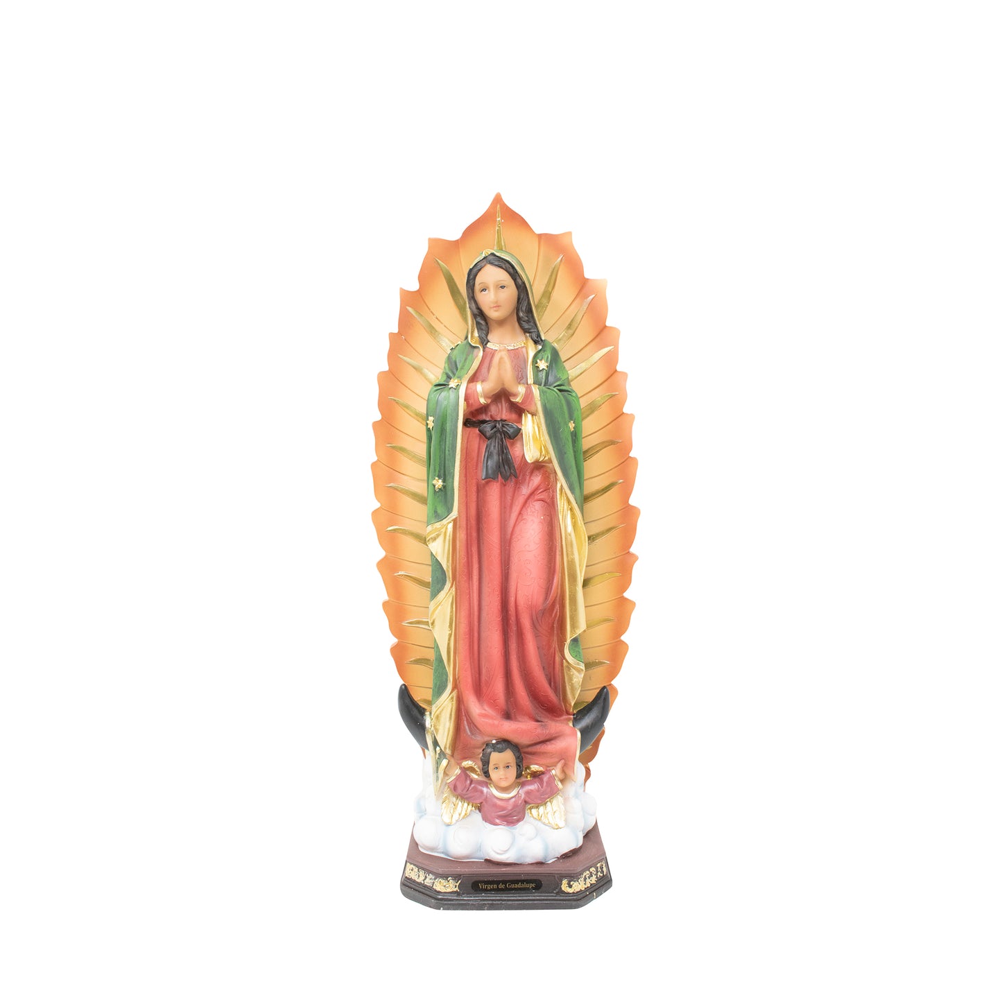 Our Lady of Guadalupe Statue 12 inch and 16 inch Resin Craftsmanship Virgen de Guadalupe Church Home Decor Gifts mrcjsales - L x 16" inches image