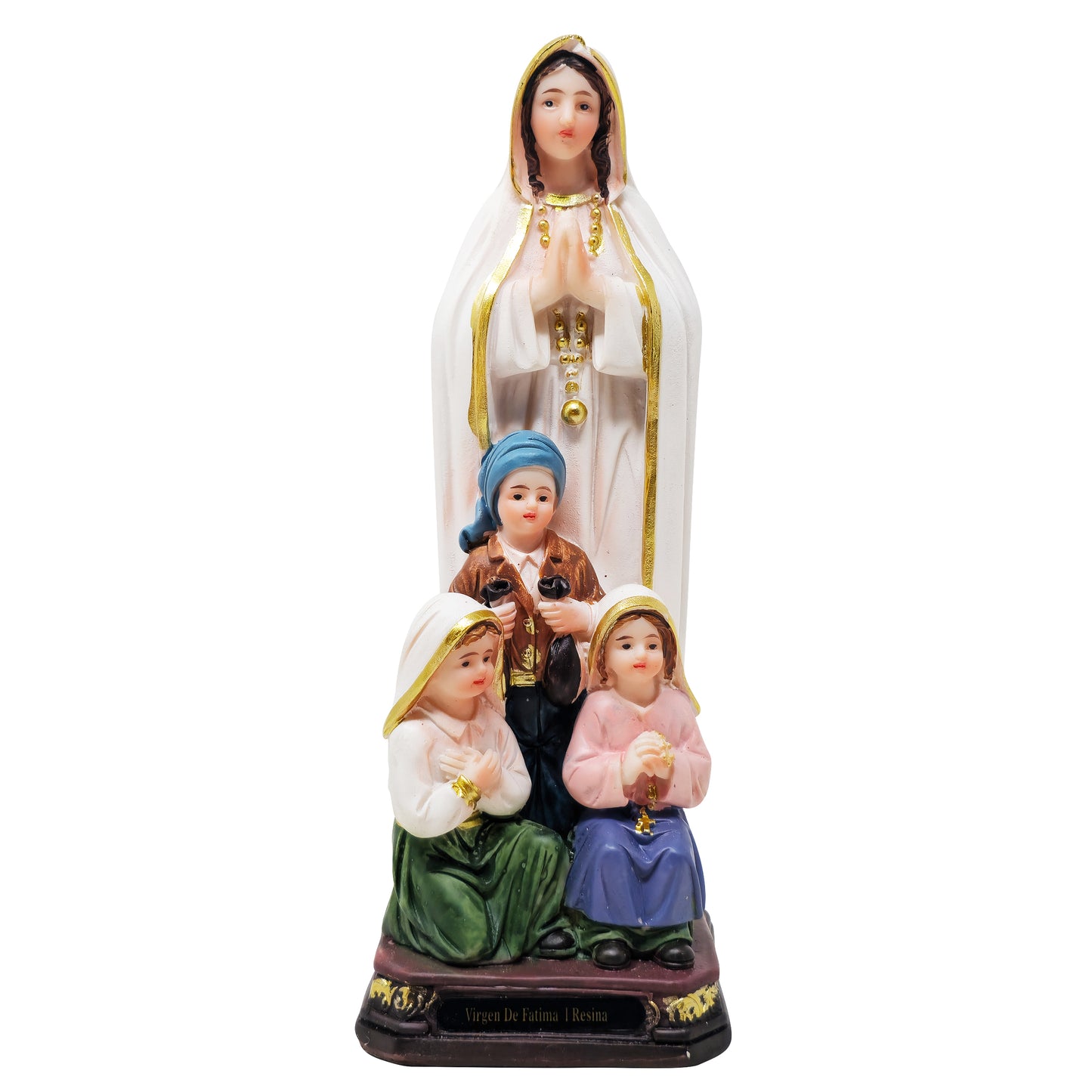 MrcjSales - Virgin of Fatima w/Kids Resin Statue | Multiple Sizes | Virgen de Fatima image 5