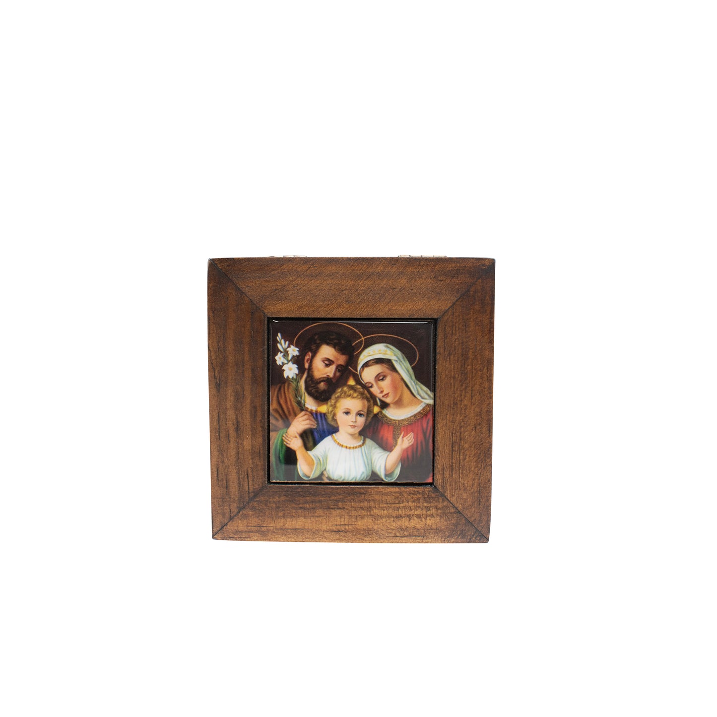 MrcjSales Holy Family Jewelry Box - Elegant Design | Perfect for Any Occasion | Great Gift Idea | Multiple Sizes - Small - 3"x3" Inches image