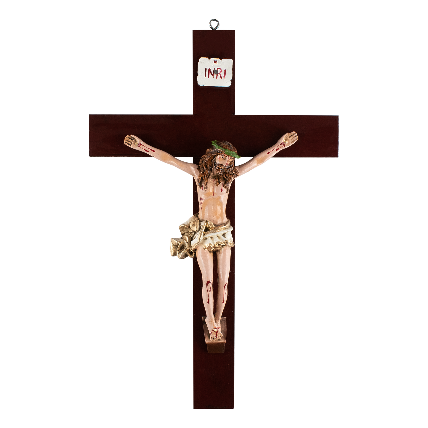 Mrcjsales: Jesus Christ Crucified White | Jesus Cristo Polyester | Religious Symbol | Various Sizes | Quality Craftsmanship | Made in Mexico - S | 14" image
