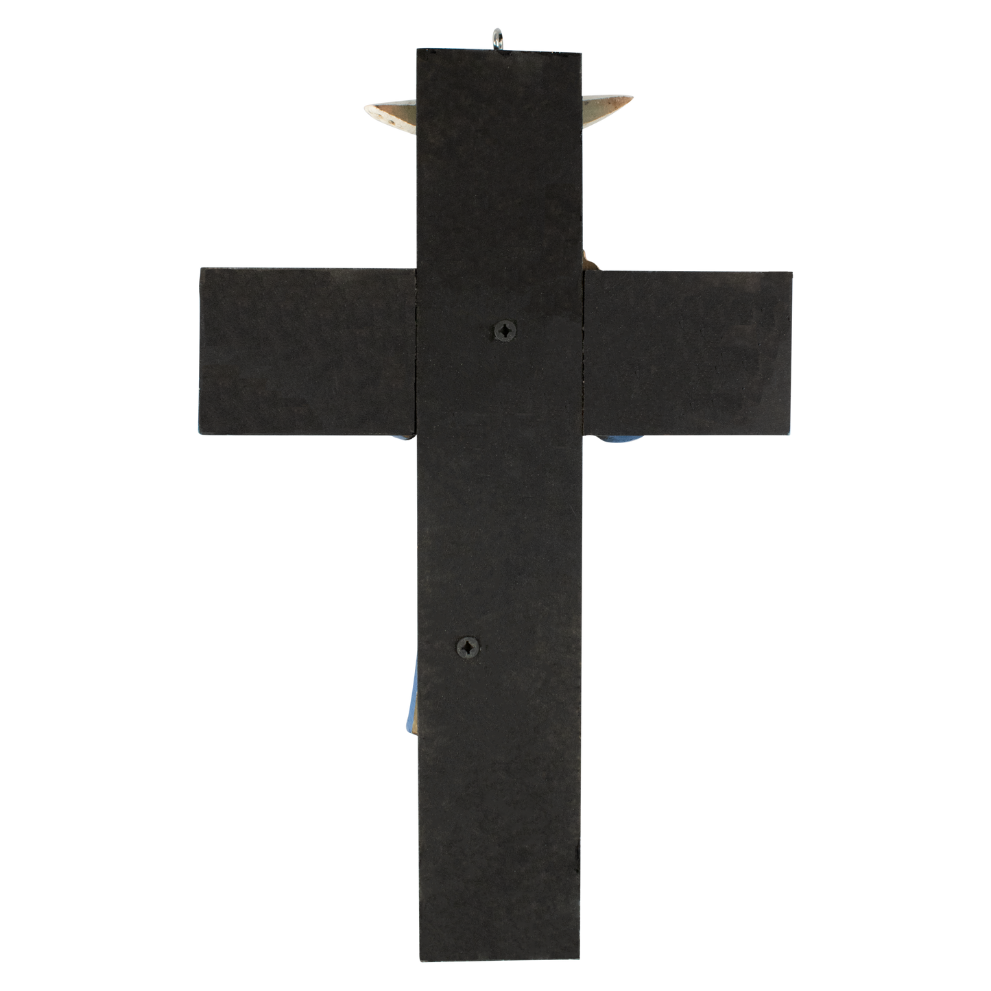 Mrcjsales: Holy Trinity Blue Crucifix | Santísima Trinidad Cruz | Polyester & Resin | Made in Mexico | Ideal Christian Gift! image 7