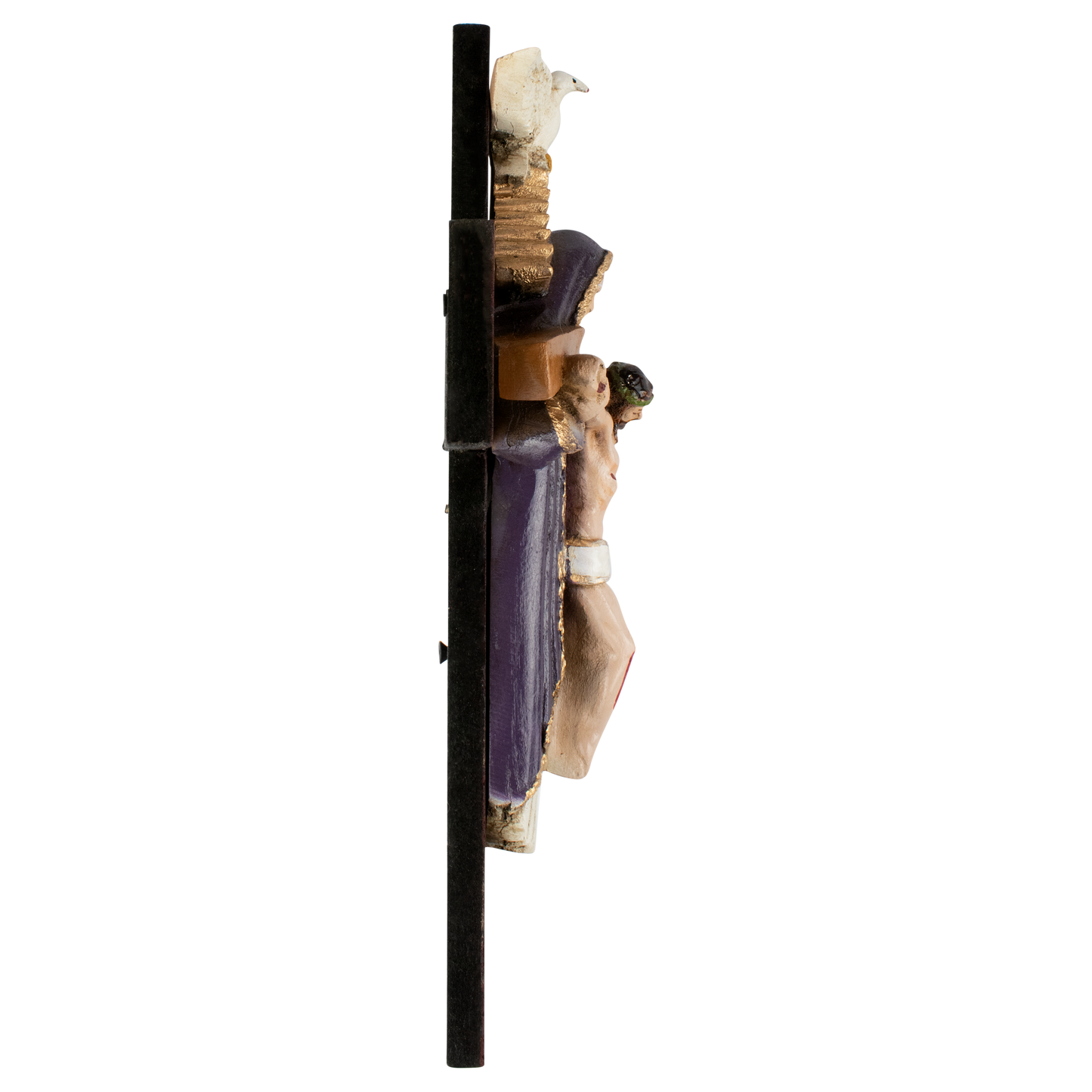 Mrcjsales: Holy Trinity Purple Crucifix | Santísima Trinidad Cruz | Polyester & Resin | Multiple Sizes | Made in Mexico | Perfect Christian Gift! image 7