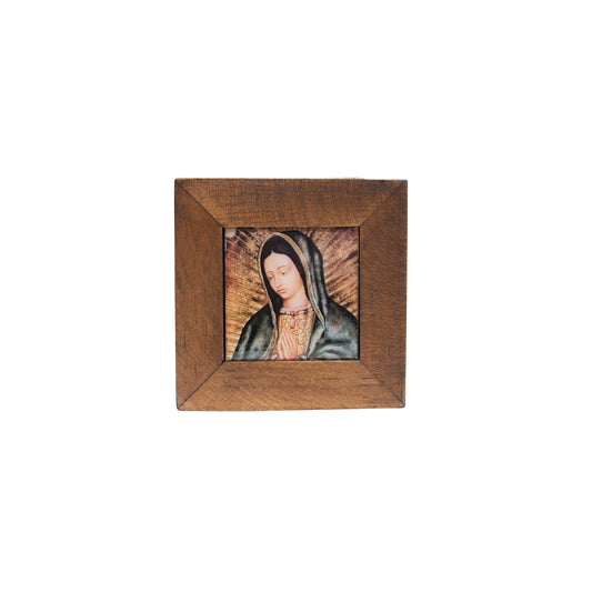 MrcjSales Our Lady of Guadalupe Jewelry Box - High-Quality Craftsmanship | Multiple Sizes | Great Gift Idea - Large - 4"x4" inches image