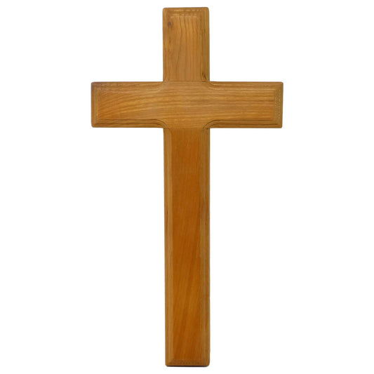 mrcjsales - Crucifix Plain - Beautiful Wooden Design - 11" Height - Simple Faithful Decor - Ideal Gift for Loved Ones image 0