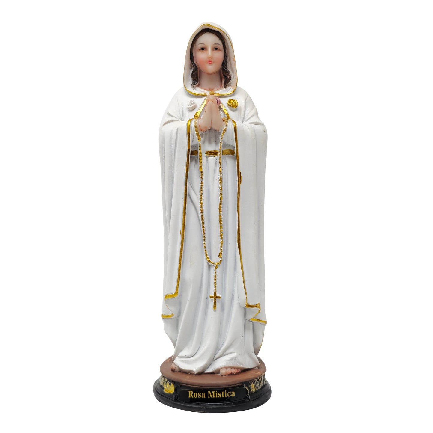 MrcjSales - Mystic Rose Statue | Multiple Sizes | Resin Craftsmanship | Rosa Mistica | Church, Home Decor, Gifts - S x 8" inches image