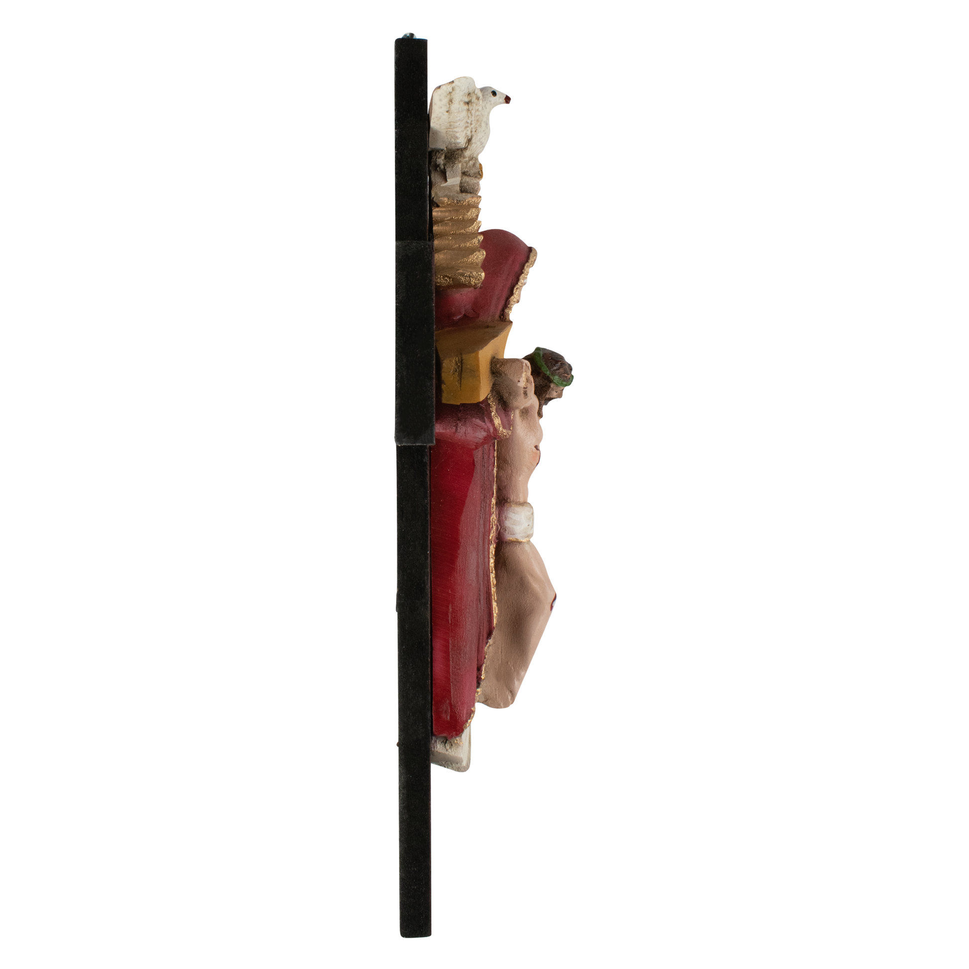 Mrcjsales: Holy Trinity Red Crucifix | Santísima Trinidad| Polyester & Resin | Multiple Sizes | Made in Mexico | Perfect Christian Gift! image 7