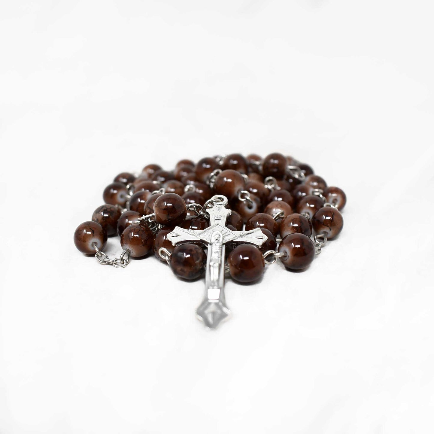 Lady of Guadalupe Marble Rosary image 1