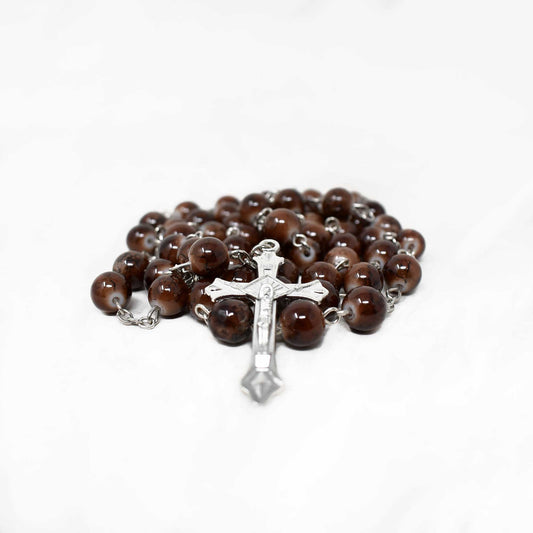 Lady of Guadalupe Marble Rosary image 1