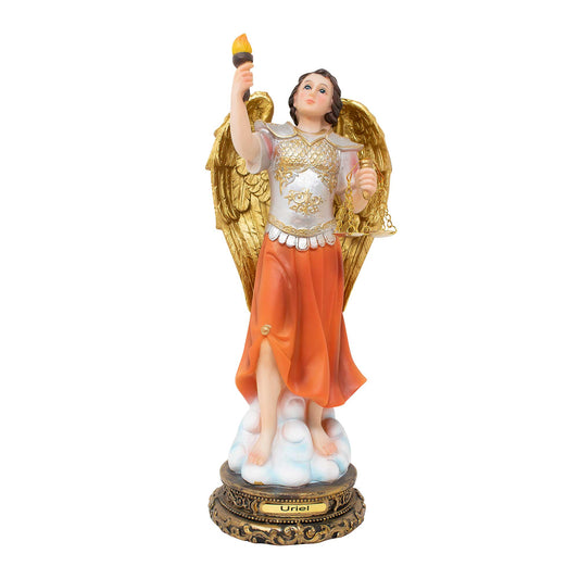 MrcjSales - Archangel Uriel Statues | Multiple Sizes | Resin Craftsmanship | Faithful Home Decor image 0