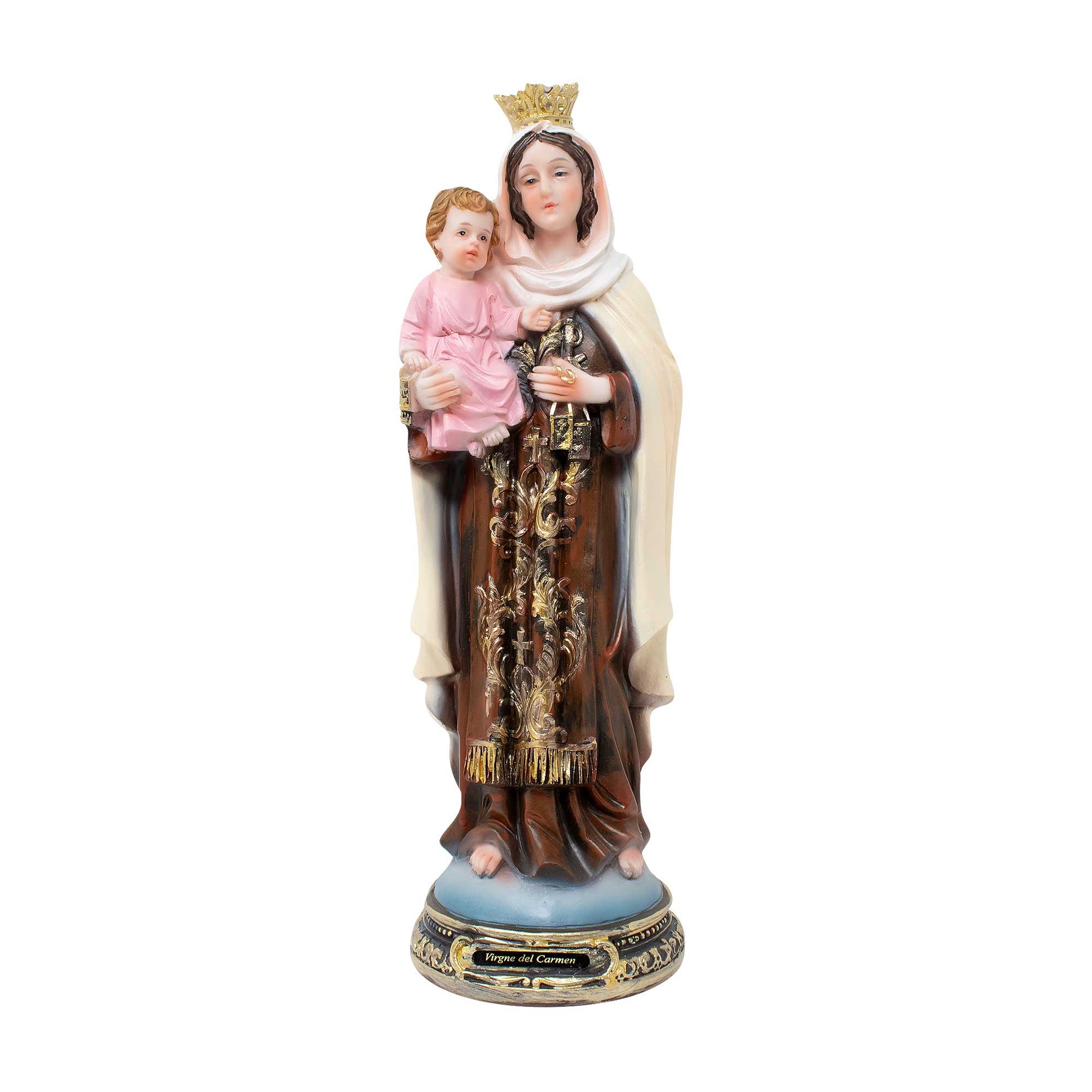MrcjSales - Virgin of Carmen Statue | Multiple Sizes | Resin Craftsmanship | Virgen de Carmen | Church, Home Decor, Gifts image 0