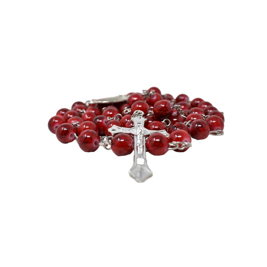 Lady of Guadalupe Marble Rosary image 1