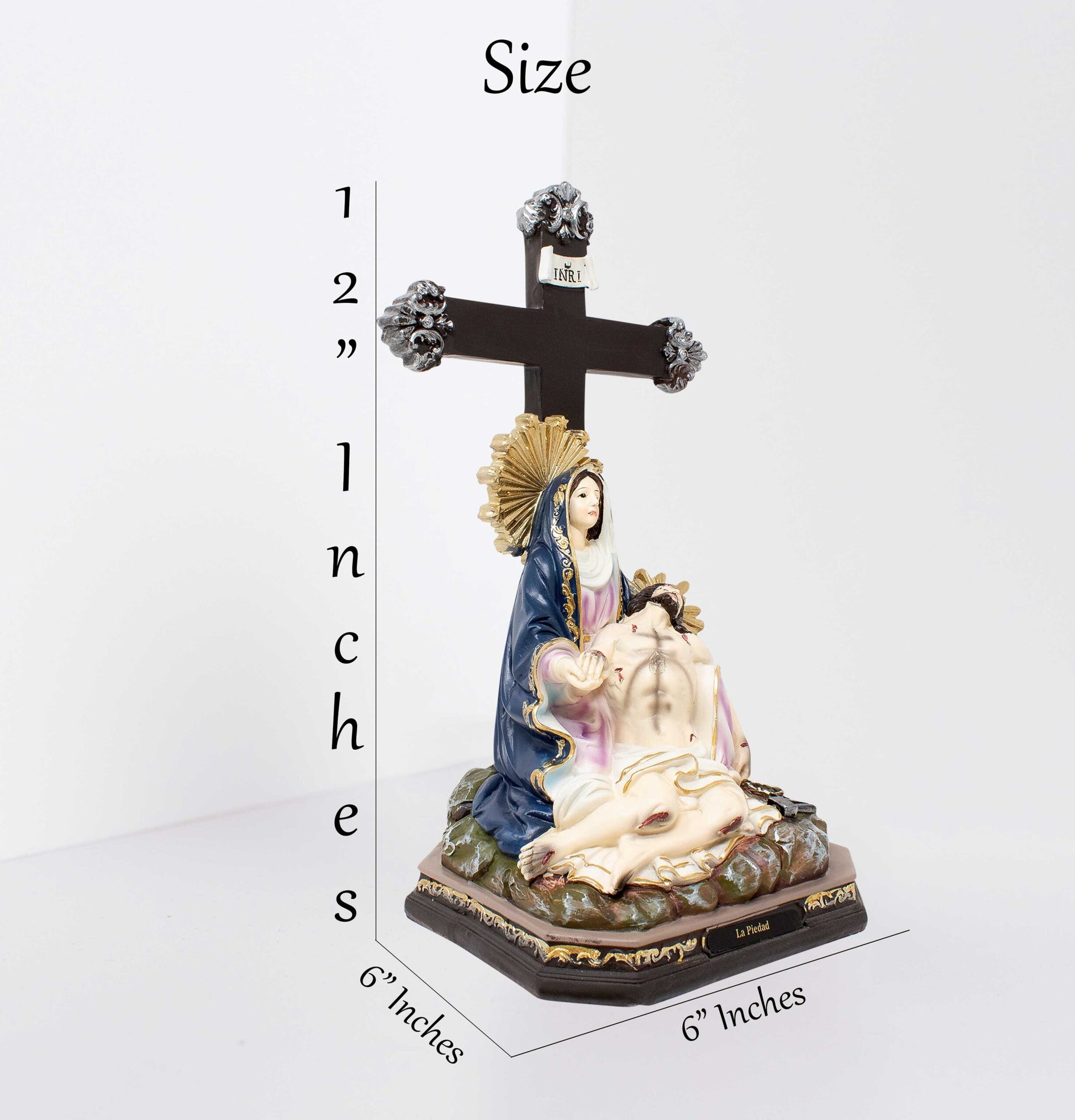 MrcjSales - Piety Resin Statue | La Piedad | Multiple Sizes | Catholic Church Decor, Home Decor, Gifts, Celebrations image 2