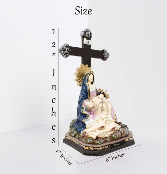 MrcjSales - Piety Resin Statue | La Piedad | Multiple Sizes | Catholic Church Decor, Home Decor, Gifts, Celebrations image 2