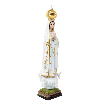 Virgin of Fatima Resin Statue Sculpture for Altars, Prayers, & Gifts Virgen de Fatima 12', 16', 24' inches image 1