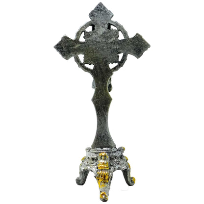Saint Benedict Sliver/Gold W/Base image 2