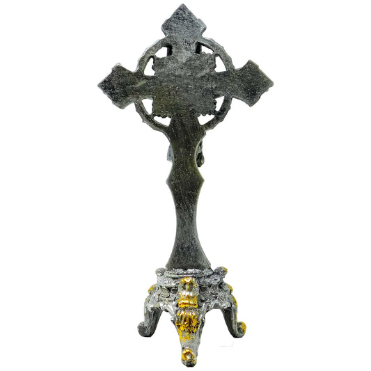 Saint Benedict Sliver/Gold W/Base image 2