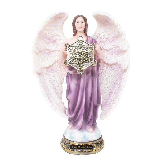 MrcjSales - Archangel Metatron Resin Statue | Multiple Sizes | Craftsmanship | Church Decor for Services, Home, Gifts, and Celebrations - M x 12" inches image
