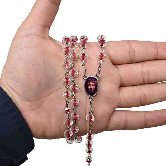 Jesus Christ Crystal Rosary image 2