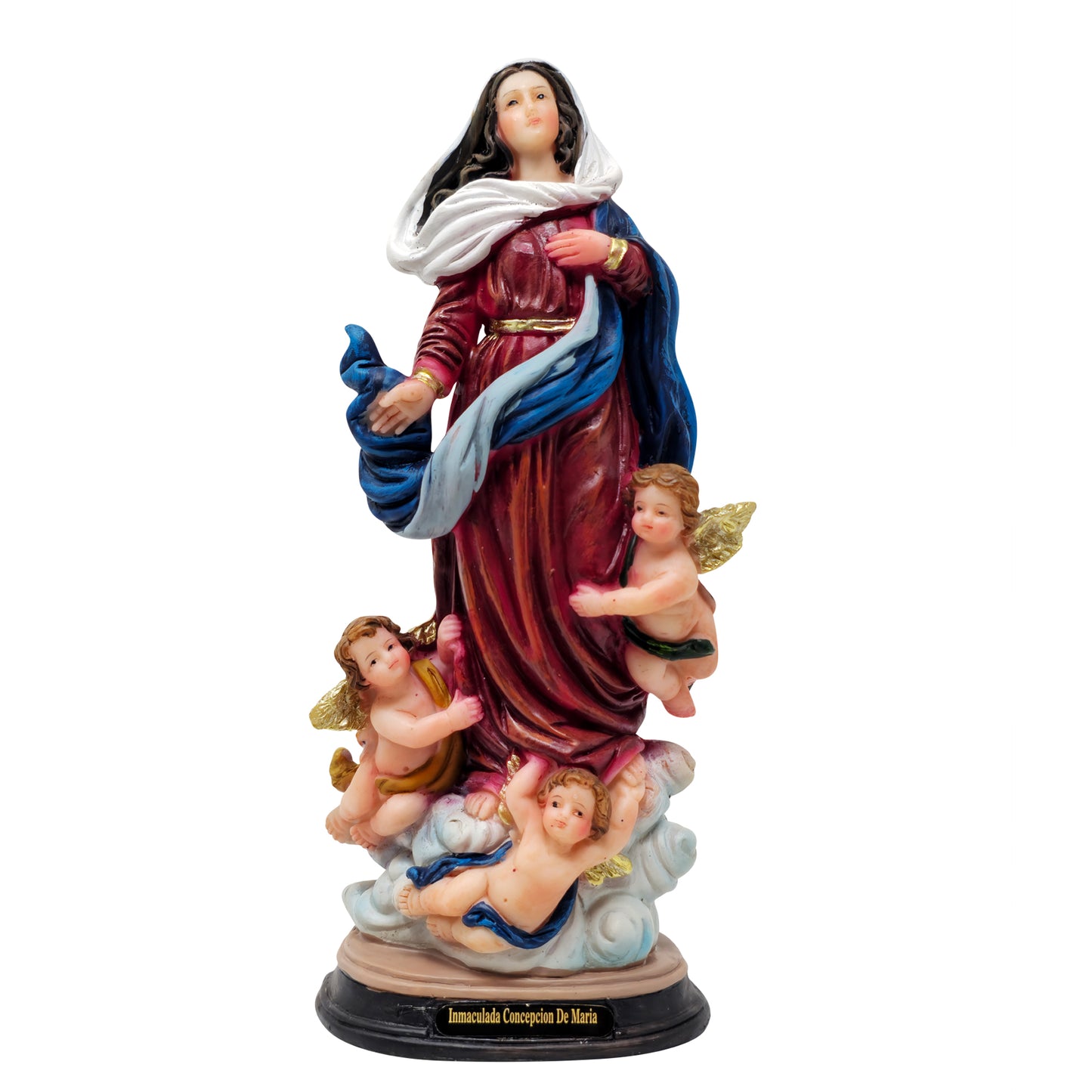MrcjSales - Immaculate Conception Statue | Multiple Sizes | Handcrafted Resin Art | Ideal for Church, Home, Gifts - S x 8" inches image