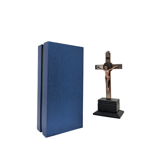 Mrcjsales - Saint Benedict Crucifix Bronze Metal | Unique Design for Home Decor, Table-Top, Church Events | Hang Anywhere, Ideal Gifts for Loved Ones image 3