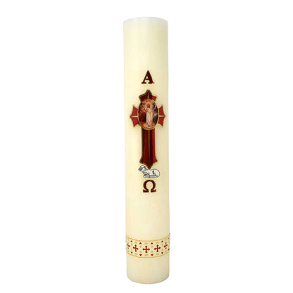 mrcjsales - Easter Regular Candle 12" - 1/2 Kilo. Divine Jesus Christ Symbol. Versatile Decoration for Church & Home. image 0