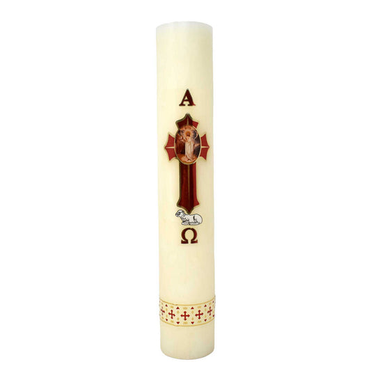 mrcjsales - Easter Regular Candle 12" - 1/2 Kilo. Divine Jesus Christ Symbol. Versatile Decoration for Church & Home. image 0