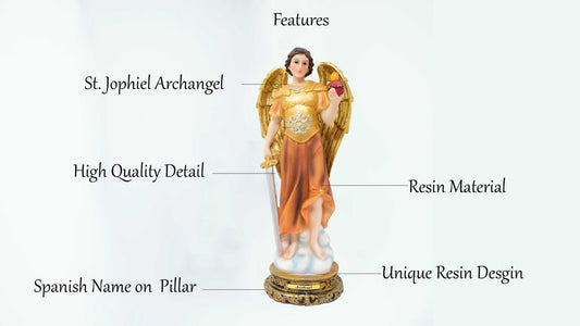 MrcjSales - Archangel Jophiel Statues | Multiple Sizes | Perfect for Church Services, Home Decor, Gifts image 2