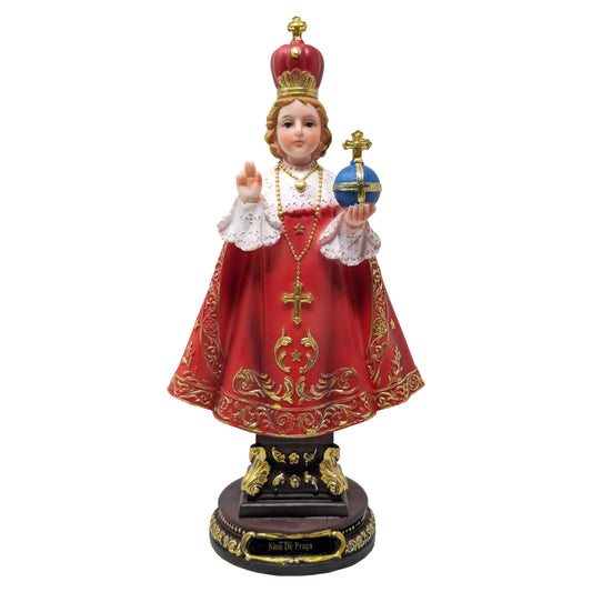 Infant of Prague Statue | Multiple Sizes | Realistic Design | Quality Resin | Spanish Name | Ideal for Church, Home Decor, Gifts - M x 12" inches image