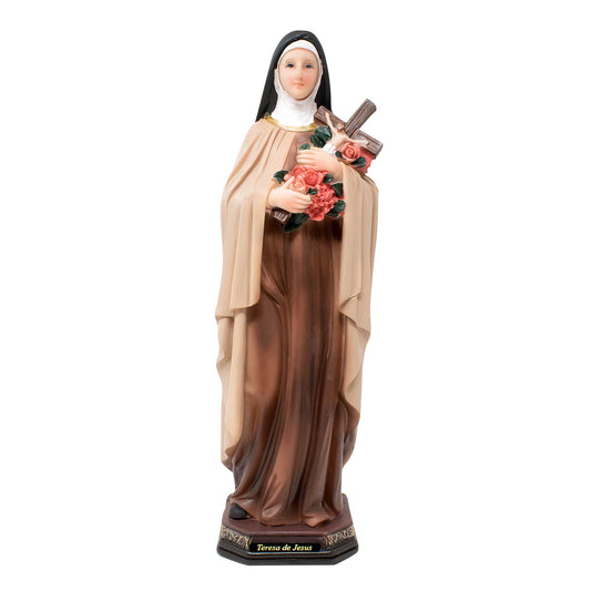 MrcjSales - Teresa of Jesus Resin Statue | Multiple Sizes for Church & Home | Durable & Realistic | Spanish Name | Ideal for Decor, Gifts, Prayers image 0