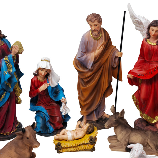 Nativity Set 12 Piece 12 Inch High Quality Resin Masterpiece Tradición de Navidad Meaningful Christmas Tradition Ideal for Devotion - MrcjSales image 1