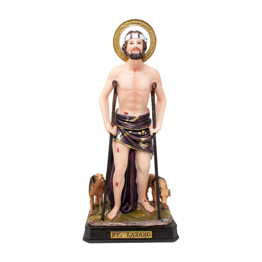 MrcjSales - St. Lazaro Statue | Multiple Sizes | Resin Craftsmanship | Faithful Beauty for Church, Home, and Gifts image 0