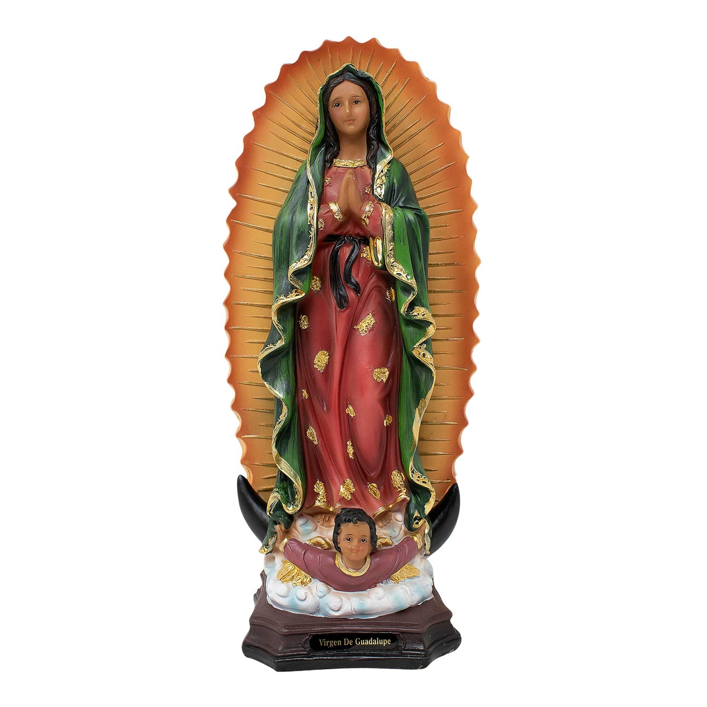 Our Lady of Guadalupe Statue, 8, 12, 16, 24 Inches, Resin, Perfect for Church, Home Decor, Religious Gift, Virgen de Guadalupe Statue mrcjsales - M x 12" inches image