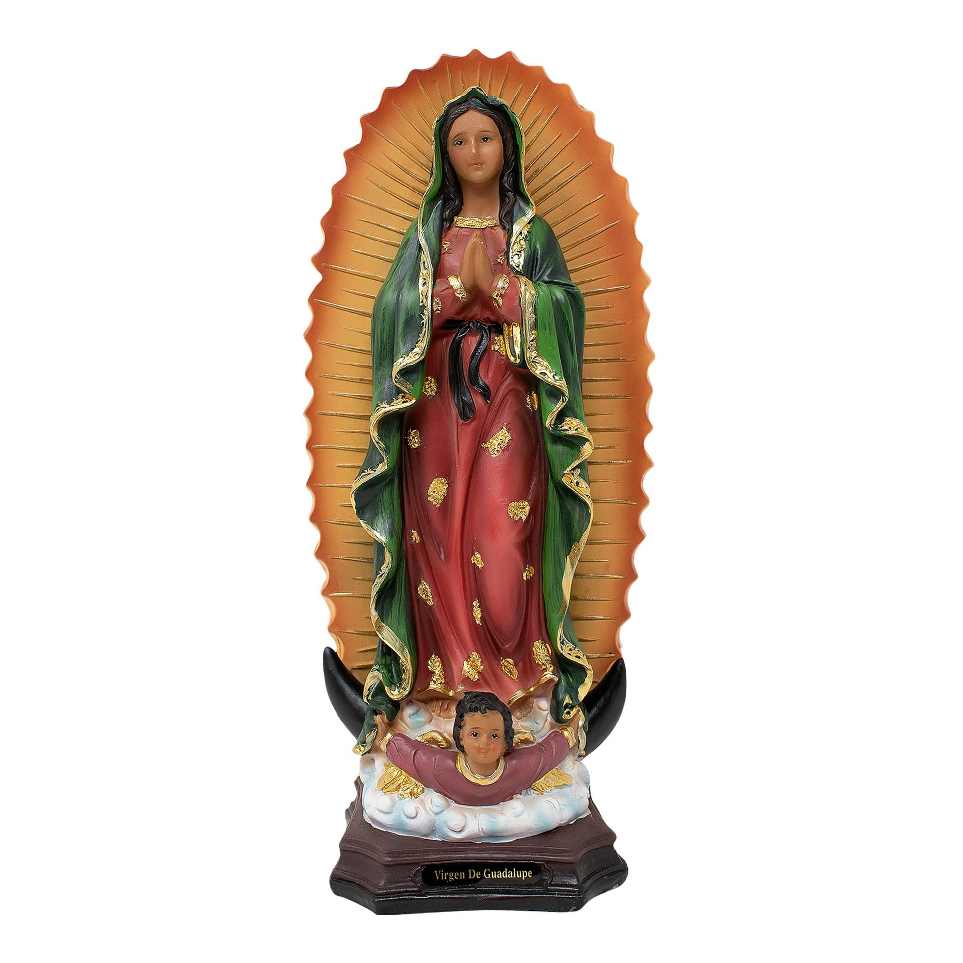 Our Lady of Guadalupe Statue, 8, 12, 16, 24 Inches, Resin, Perfect for Church, Home Decor, Religious Gift, Virgen de Guadalupe Statue mrcjsales - M x 12" inches image