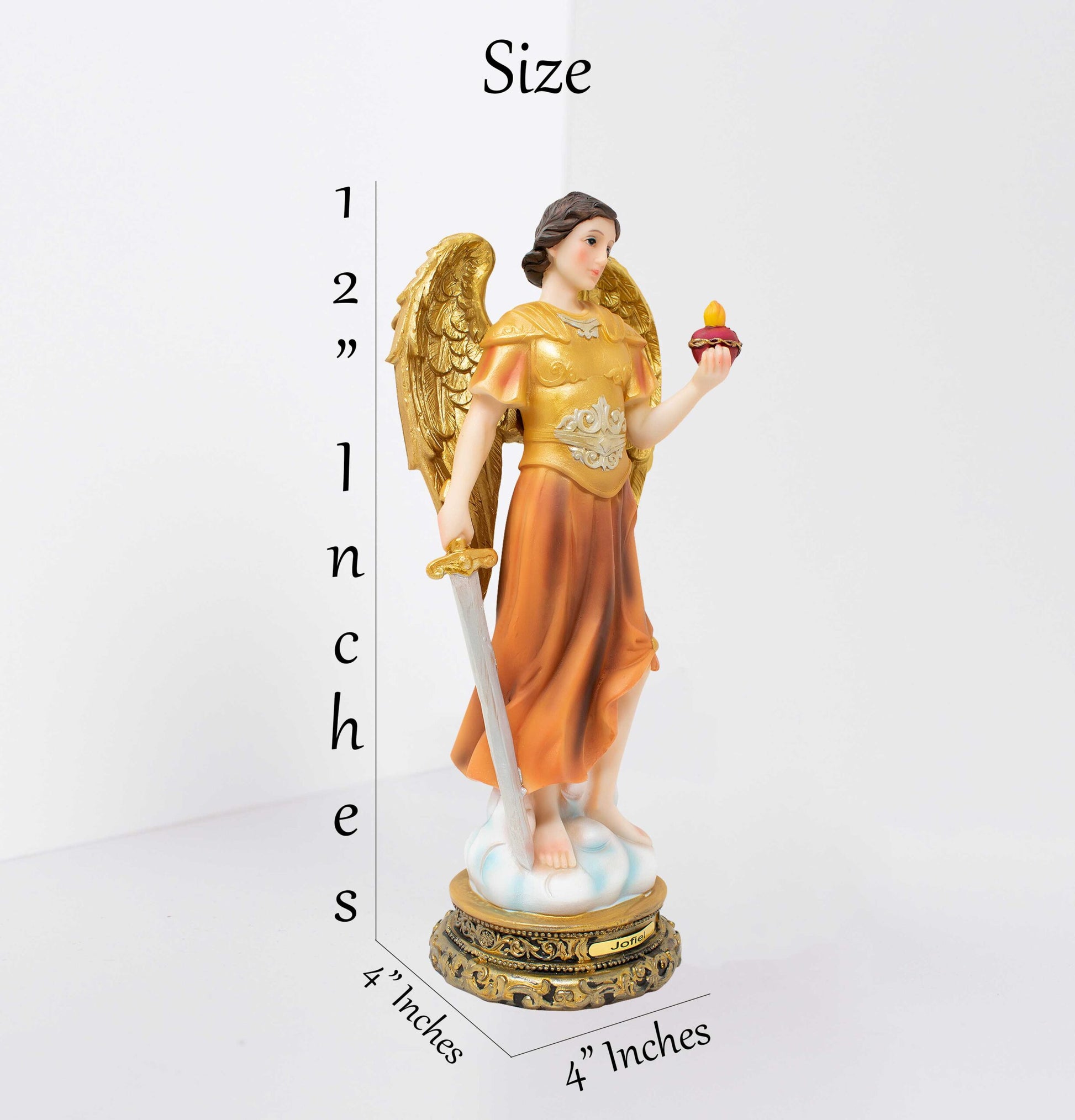 MrcjSales - Archangel Jophiel Statues | Multiple Sizes | Perfect for Church Services, Home Decor, Gifts image 3