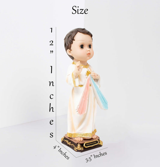 MrcjSales - Divine Mercy Infinite Resin Statue | Divina Misericordia | Multiple Sizes | Beautiful Catholic Home Decor image 2