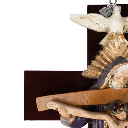 Mrcjsales: Holy Trinity Purple Crucifix | Santísima Trinidad Cruz | Polyester & Resin | Multiple Sizes | Made in Mexico | Perfect Christian Gift! image 6