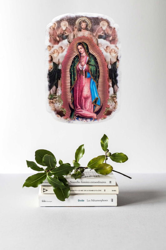 Mrcjsales: Lady of Guadalupe divine Plaque | Pregamino | Resin Craft | Timeless Gift image 3