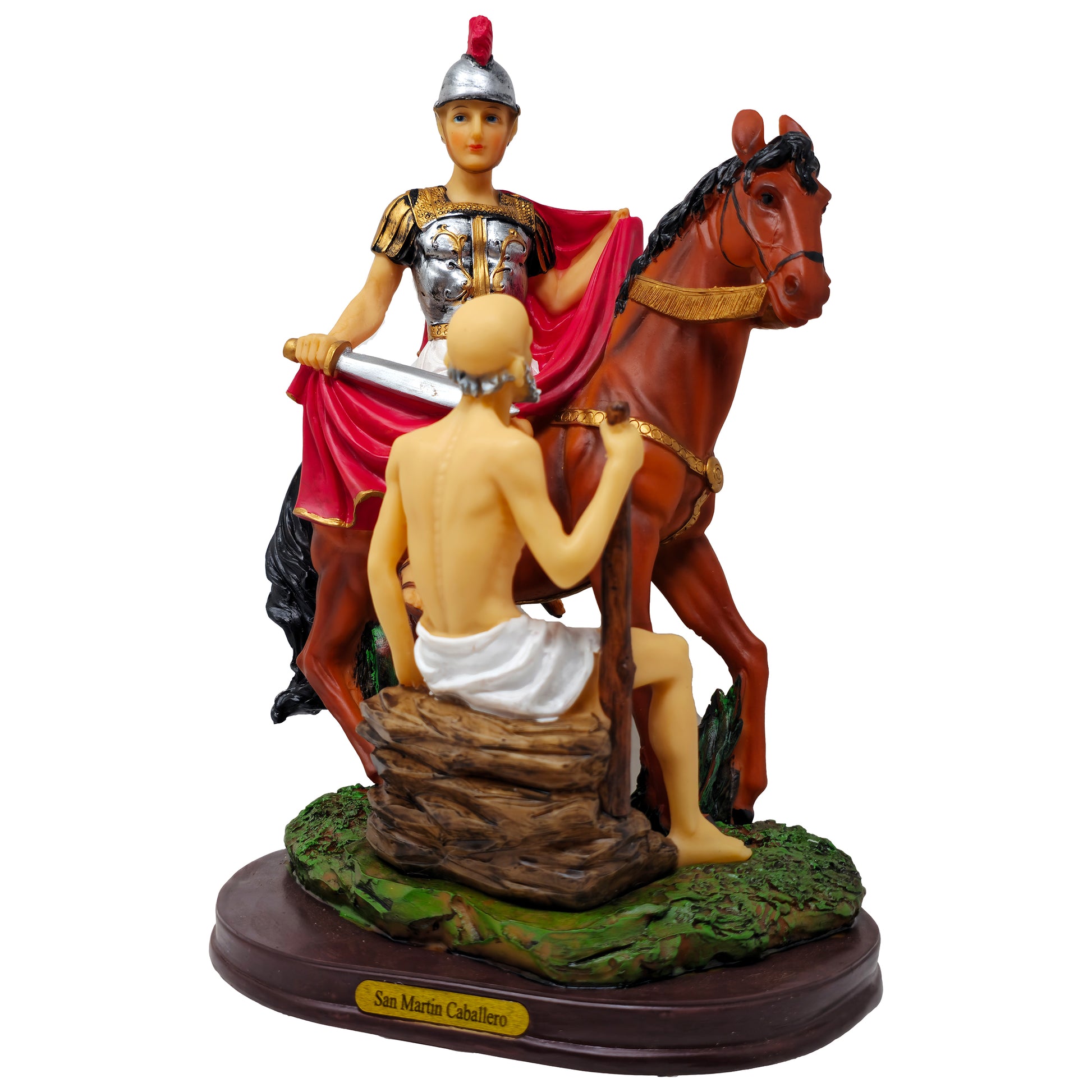 MrcjSales St. Martin Caballero - Statue - Multiple Sizes | Patron Saint of Hope | High-Quality Resin | Realistic Depiction | Cultural Tradition | Luck & Financial Success | Spanish Name: San Martin Caballero image 1