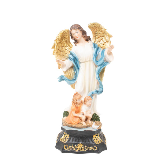 MrcjSales - Guardian Angel Resin Statue | Angel de la Guarda | Multiple Sizes | Church, Home Decor, Gifts | Spanish Name Engraved image 5