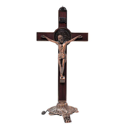 mrcjsales - Saint Benedict Crucifix – Cafe w/Base - Versatile Hanging or Standing Cross - Ideal Gift - Multiple Sizes - Protective Box image 9