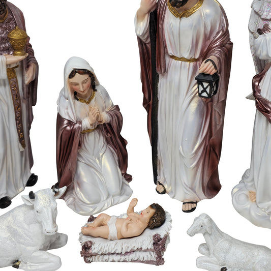 Nativity Set 12 Piece 12 Inch High Quality Resin Masterpiece Tradición de Navidad Meaningful Christmas Tradition Ideal for Devotion - MrcjSales image 1
