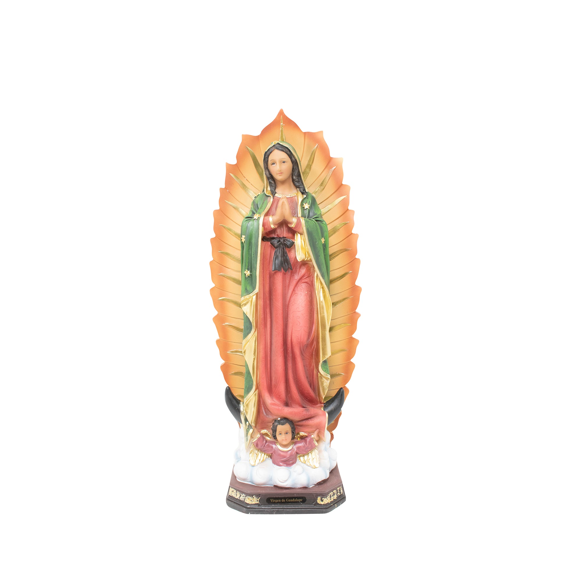 Our Lady of Guadalupe Statue 12 inch and 16 inch Resin Craftsmanship Virgen de Guadalupe Church Home Decor Gifts mrcjsales - L x 16" inches image