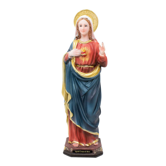 Sacred Heart of Mary Resin Statue | Multiple Sizes | Detailed Craftsmanship | Church, Home Decor, Gifts image 0