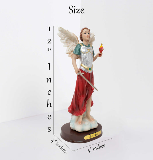 MRCJSales Archangel St. Jophiel Statue - Vibrant Resin Gift - Multiple Sizes for Church, Home, or Special Occasions image 2