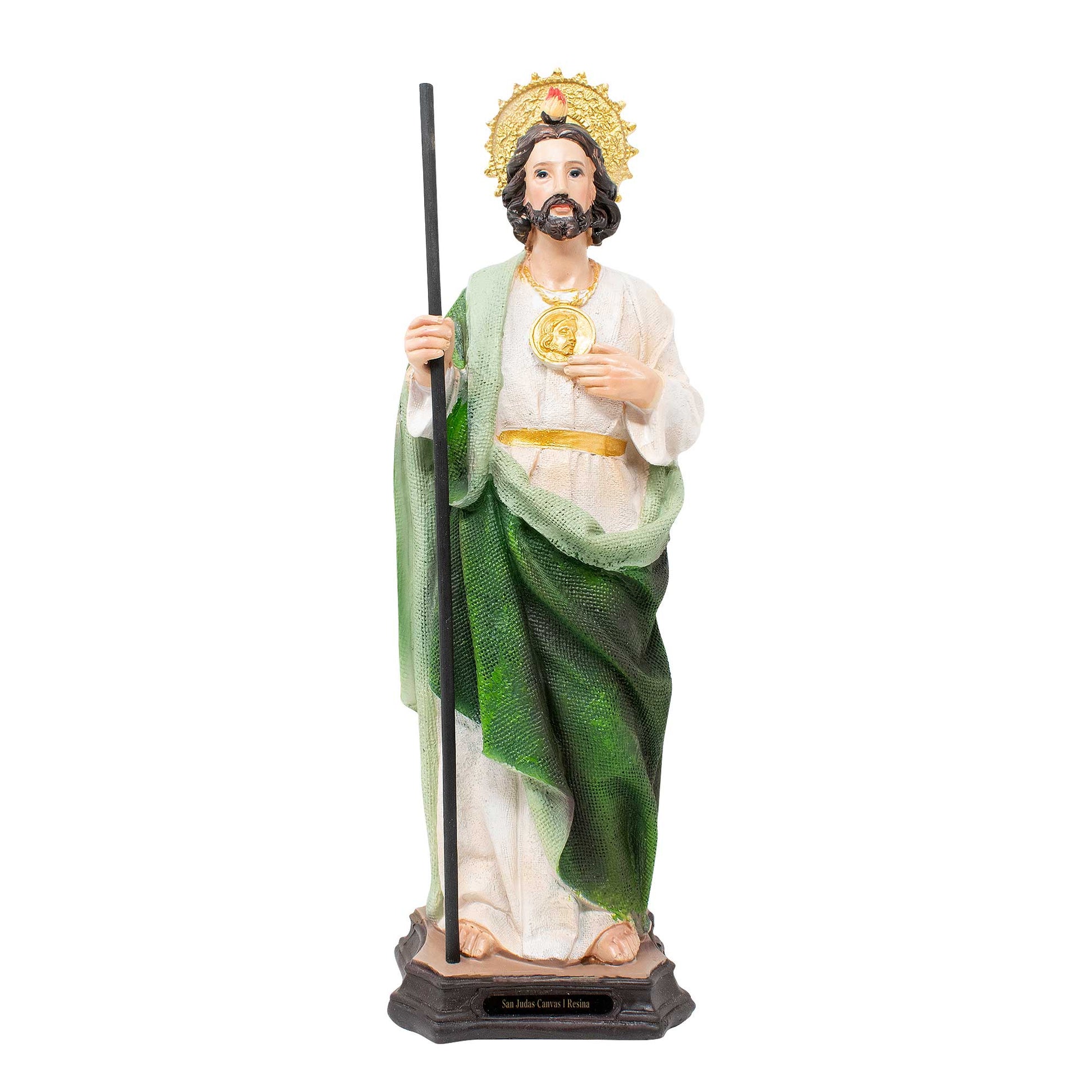 MrcjSales - St. Judas Canvas Statue | San Judas | Multiple Sizes | Resin Craft | Ideal for Church, Home, Gifts image 0