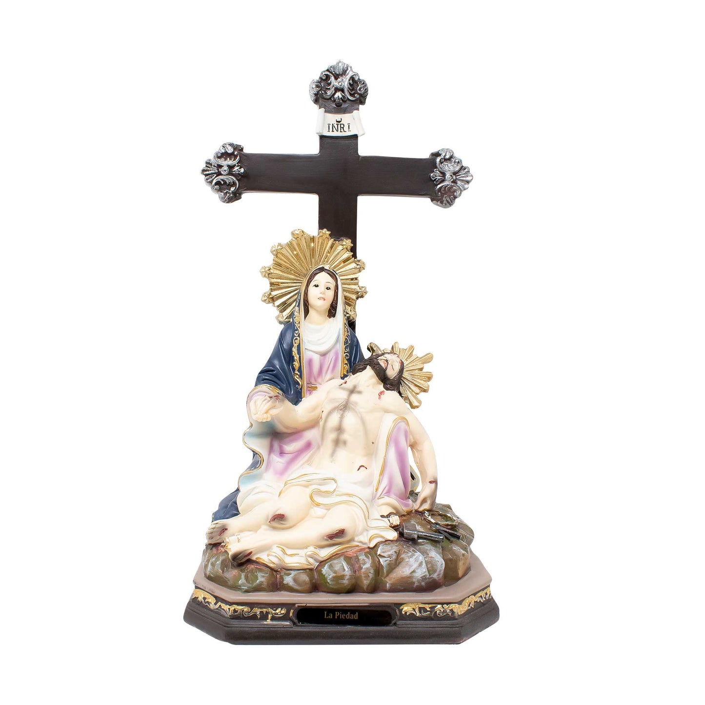 MrcjSales - Piety Resin Statue | La Piedad | Multiple Sizes | Catholic Church Decor, Home Decor, Gifts, Celebrations - M x 12" inches image